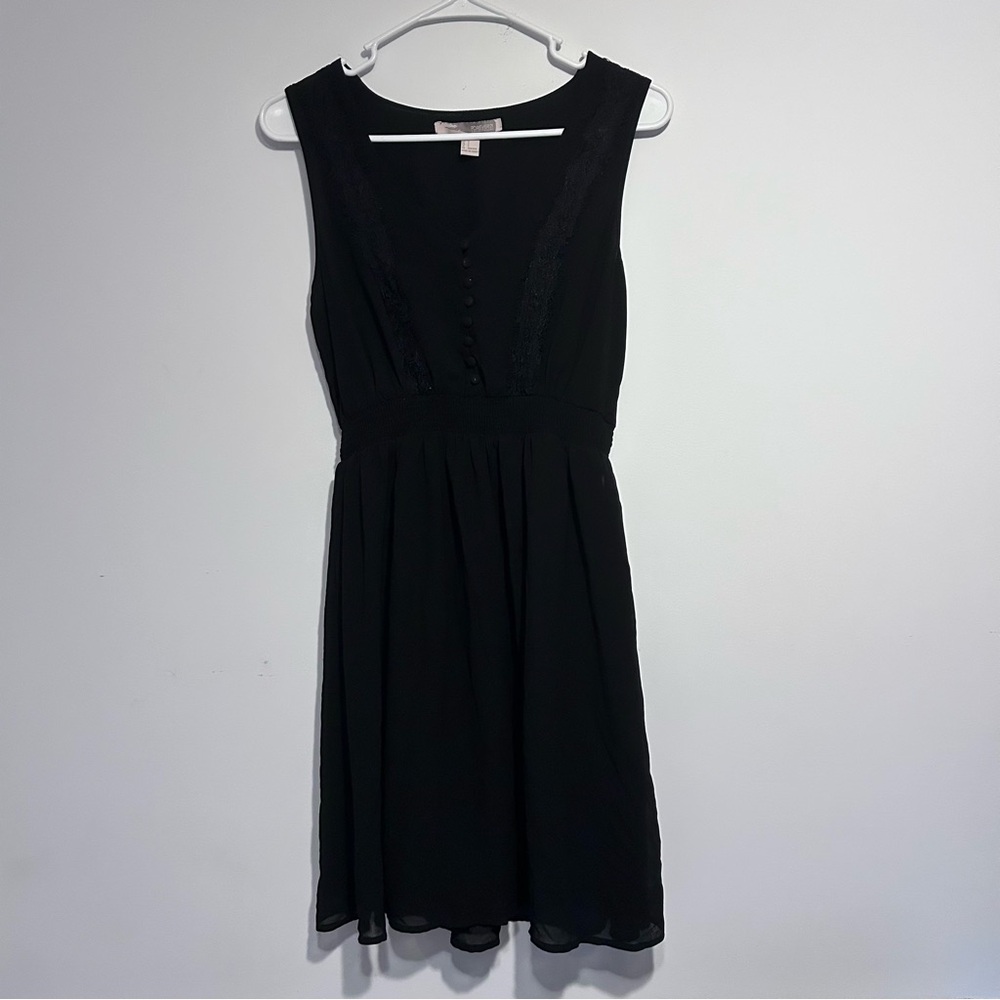 4/$10 Forever 21 Black Sleeveless Formal Mini Dress